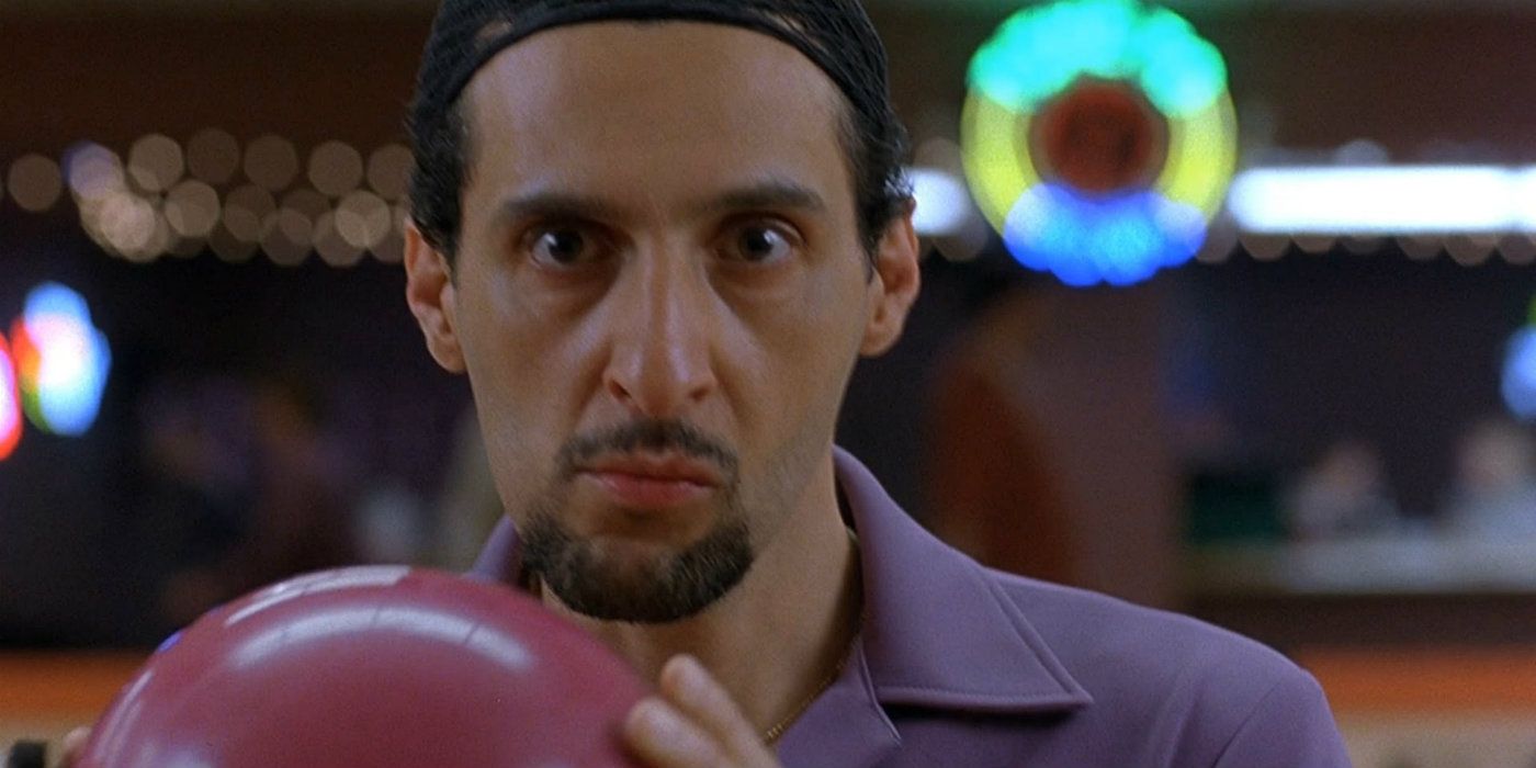 Jesus holding a bowling ball in The Big Lebowski