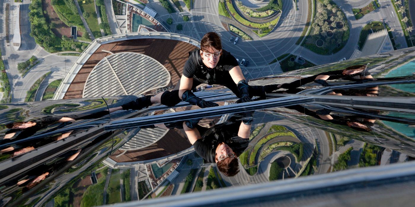 Tom Cruise in Mission Impossible Ghost Protocol