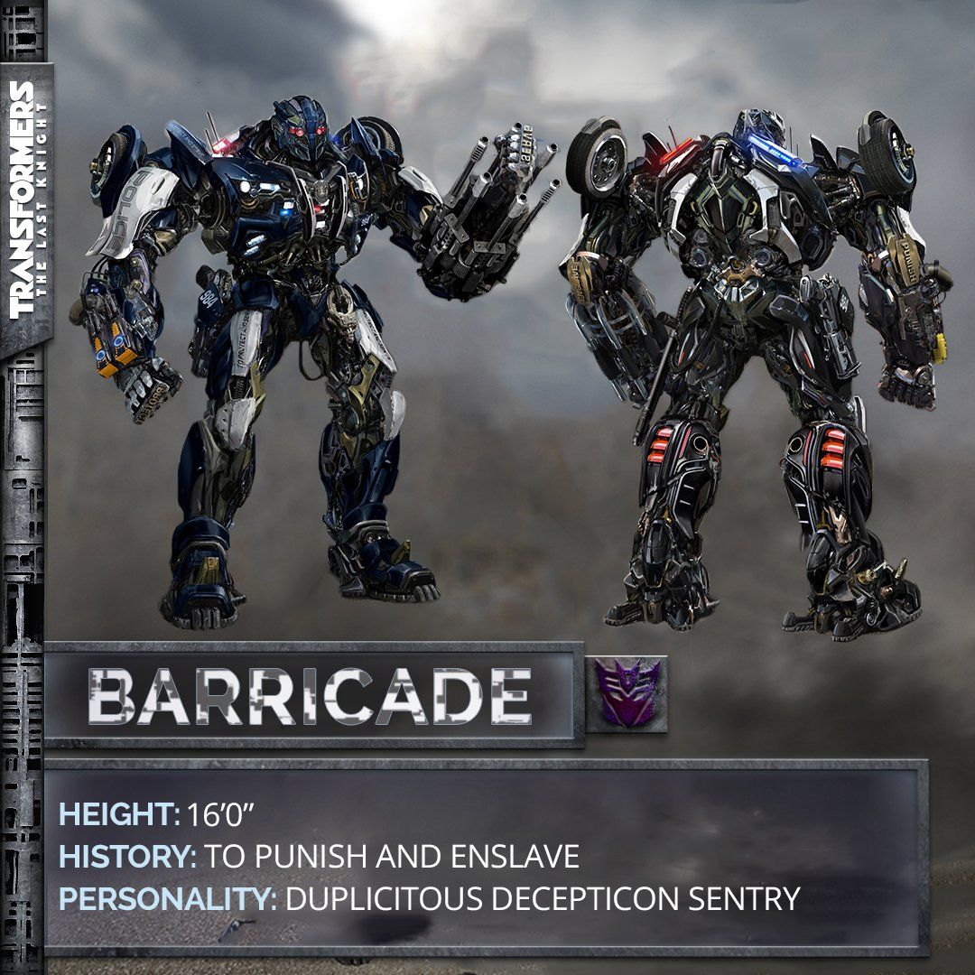 Transformers 5: The Last Knight Barricade Robot Mode