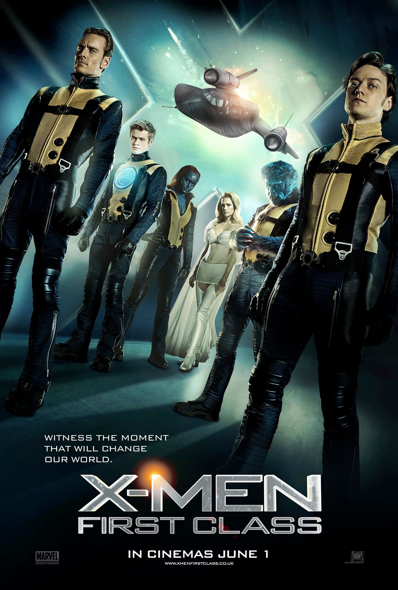 Cartaz do Reino Unido de X-Men Primeira Classe