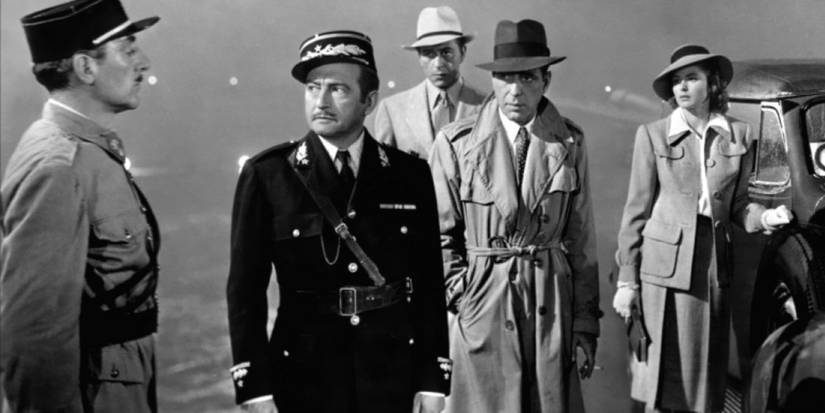 Captain Renault talks to his men from Casablanca