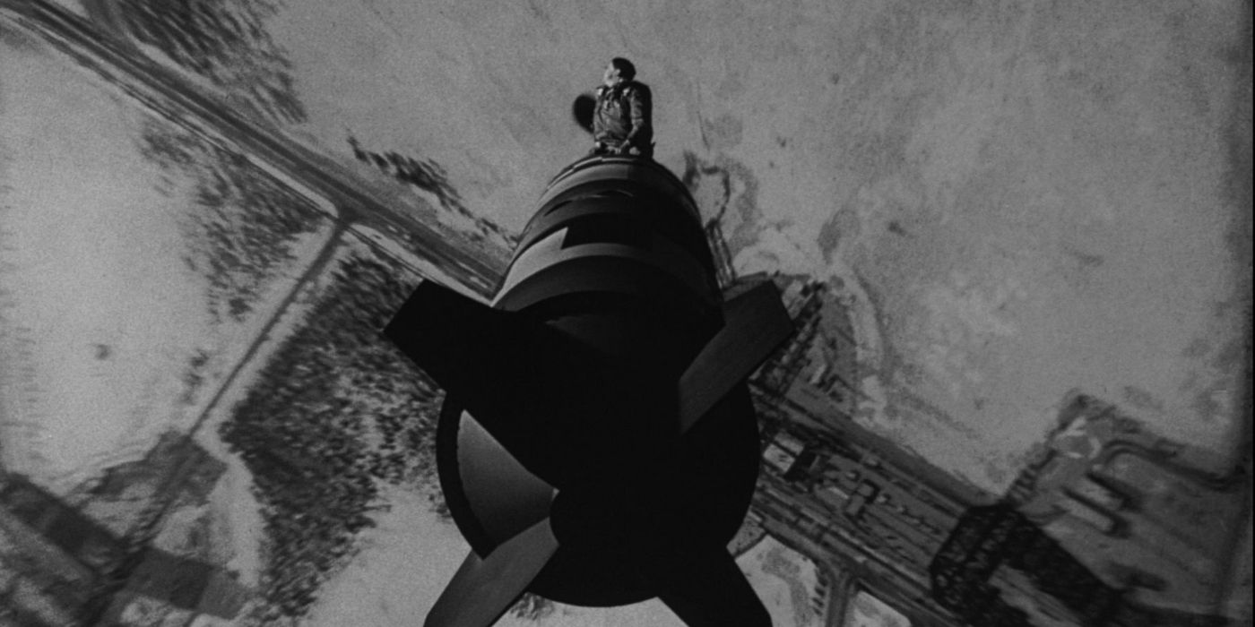 Slim Pickens riding a bomb in Dr Strangelove (1964)