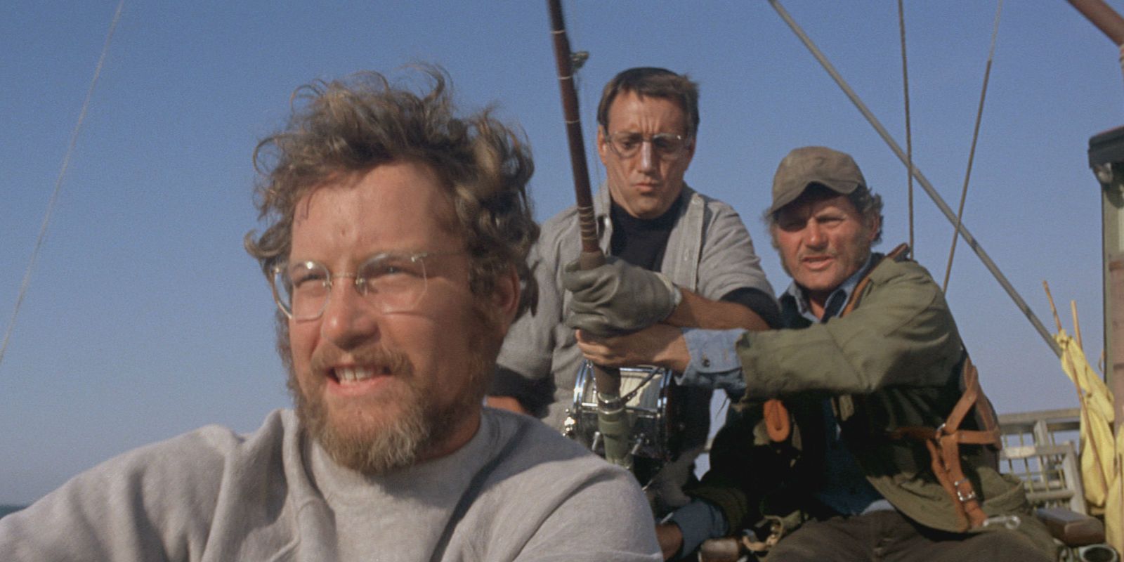 Hooper, Brody, and Quint in Jaws