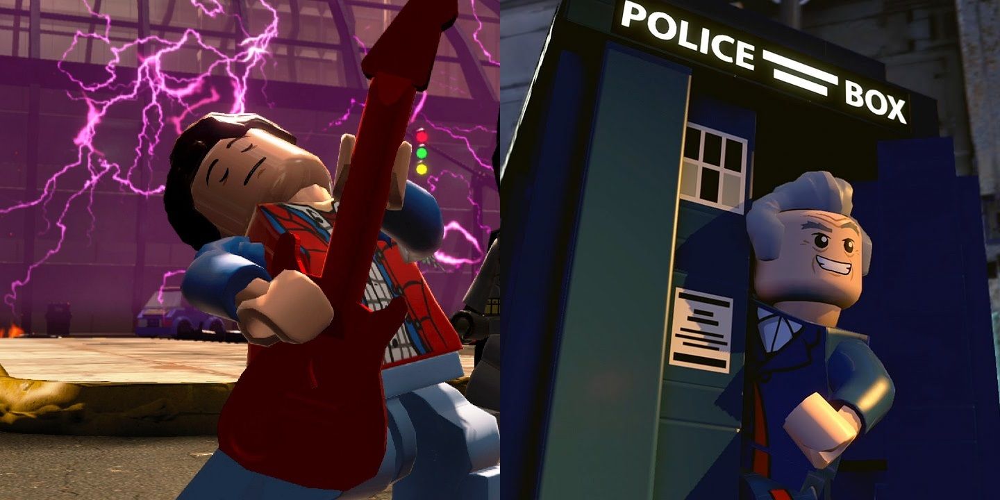Lego Dimensions featuring Marty McFly from Back to the Future and Doctor Who