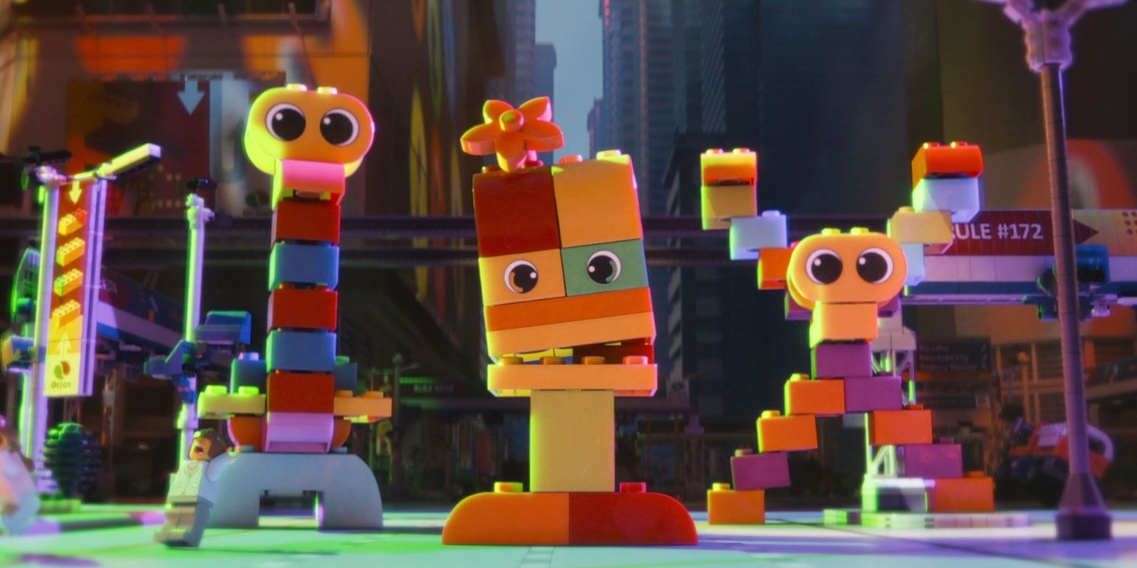 The Duplo aliens from The Lego Movie