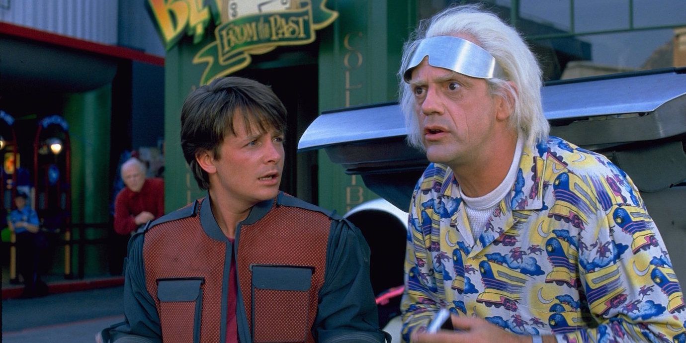 doc brown and marty in back to the future 2