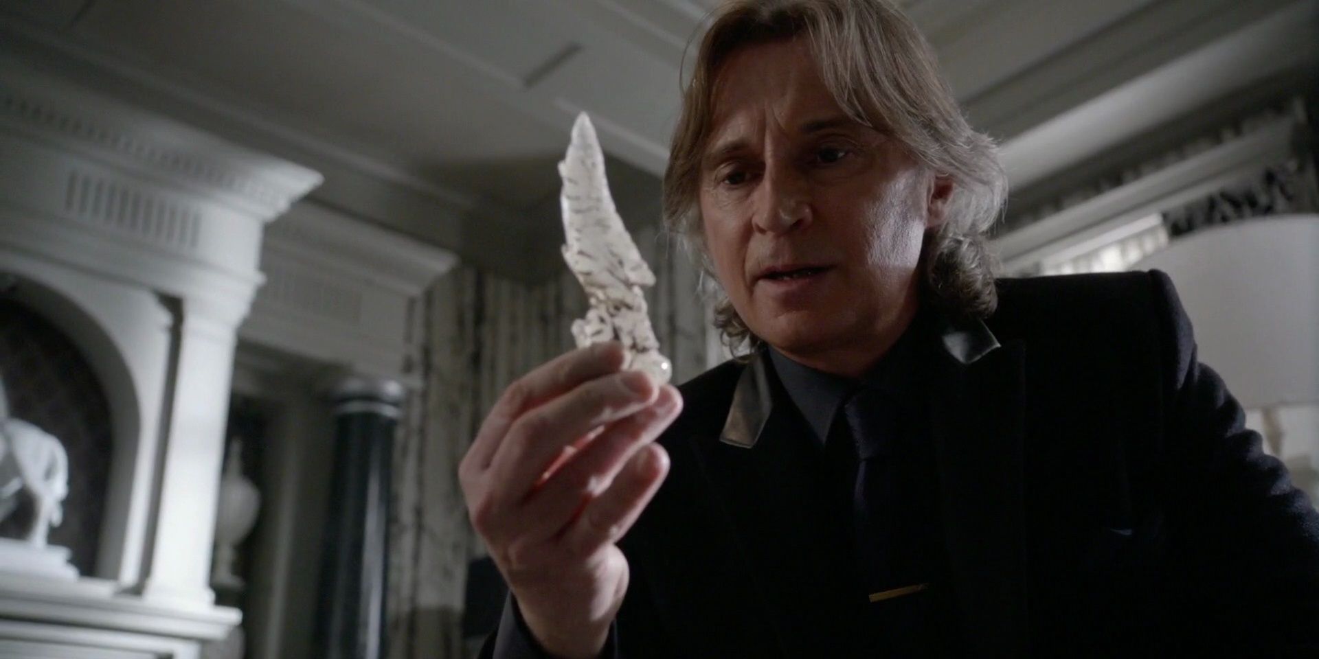 Mr. Gold, Rumpelstiltskin, holding a knife in Once Upon A Time