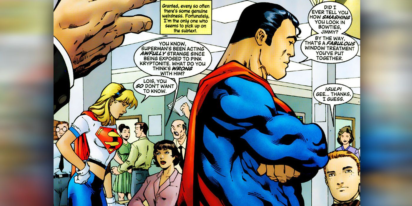 Gay Superman Pink Kryptonite in Supergirl