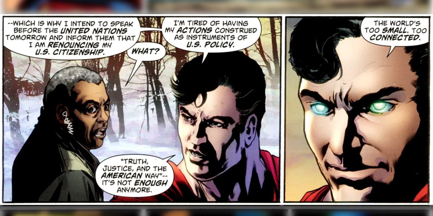 Superman Renounces American Citizenship