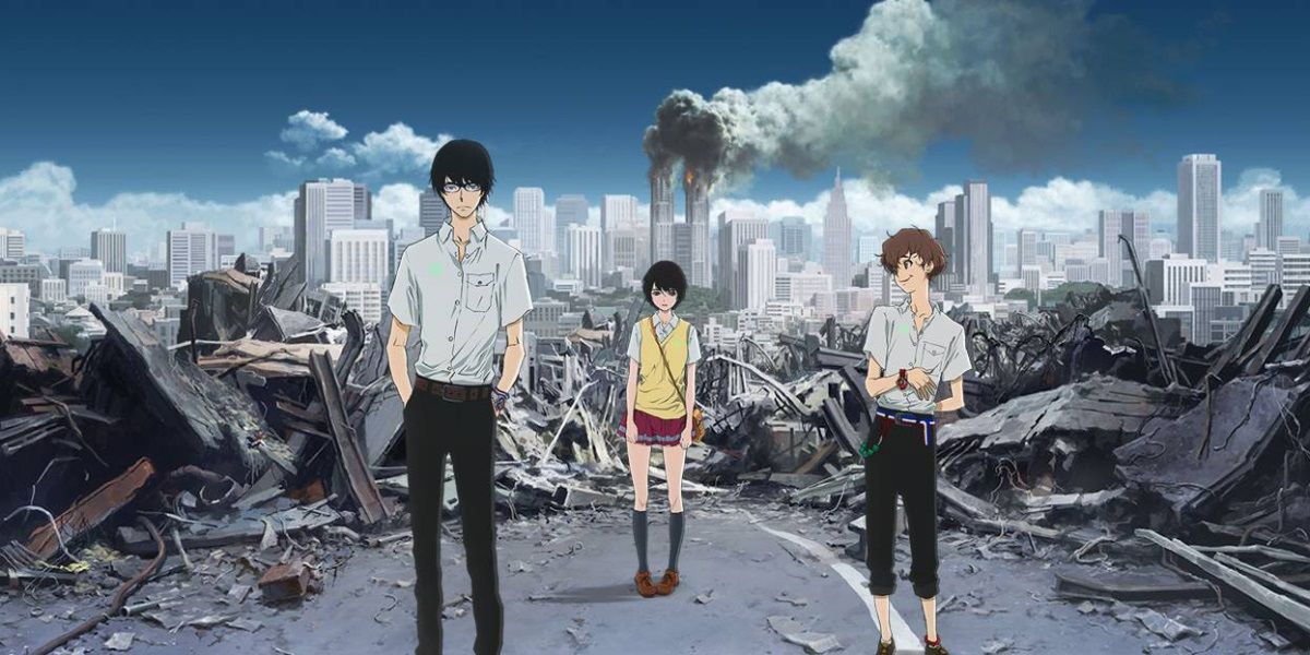 Characters from the movie terror in Resonance walking.