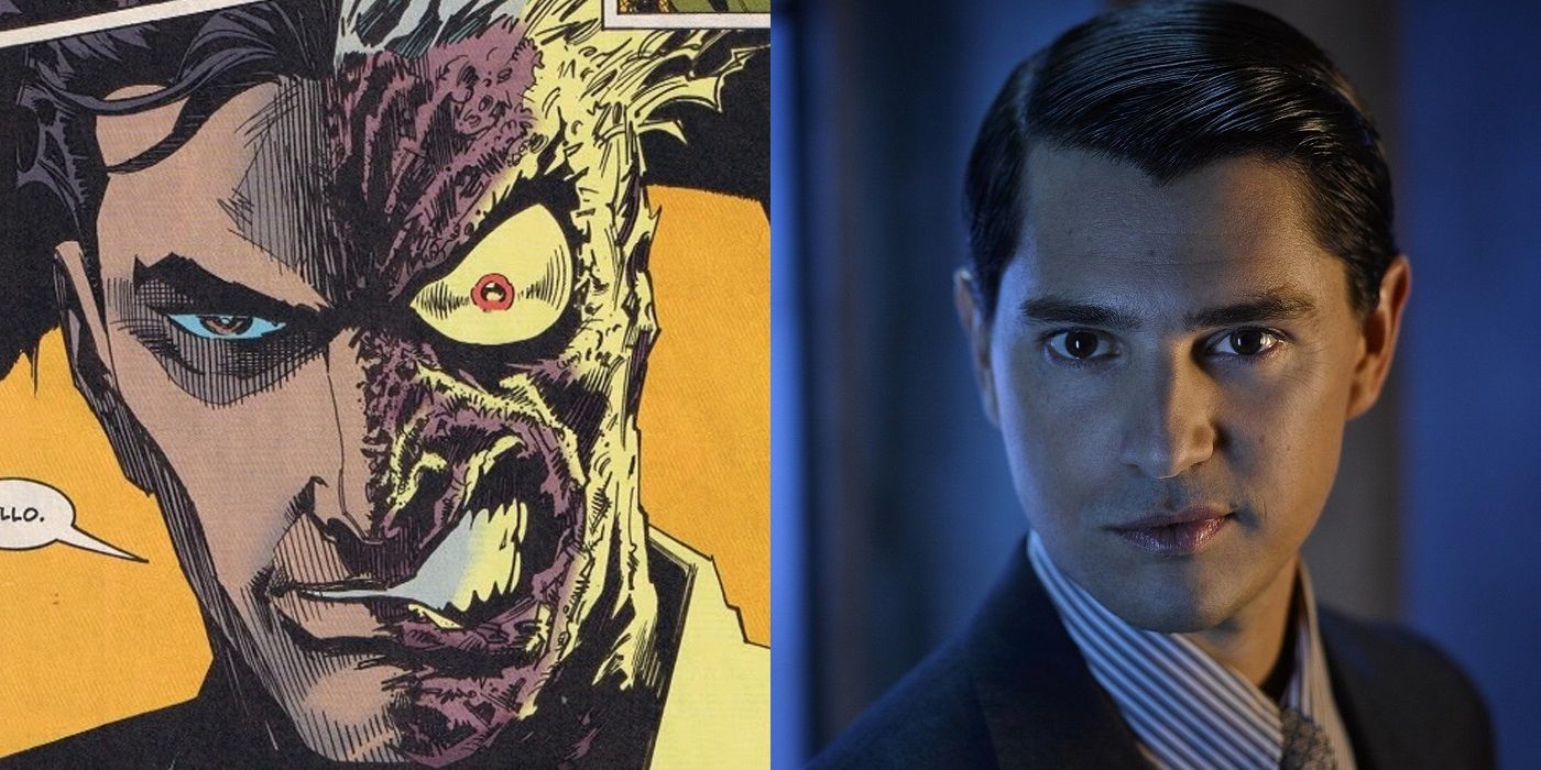 DC comics Two-Face vs Gotham's Harvey Dent