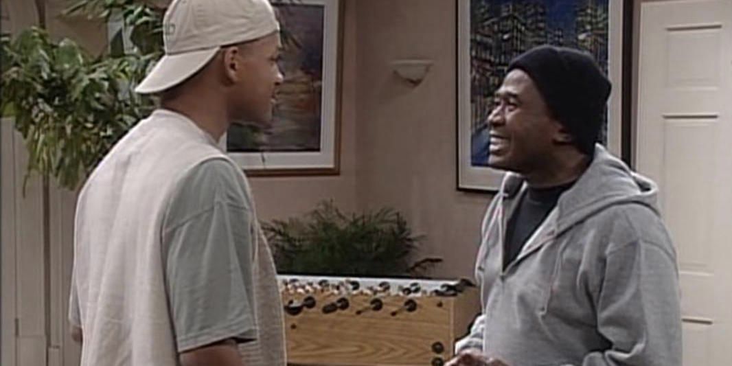 Will and his father on The Fresh Prince of Bel Air