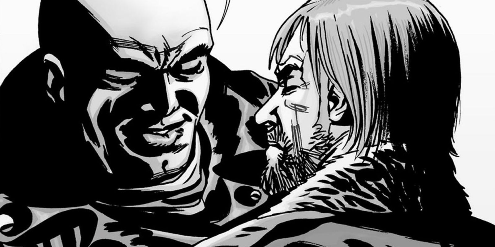 Quadrinhos de The Walking Dead - Negan e Rick