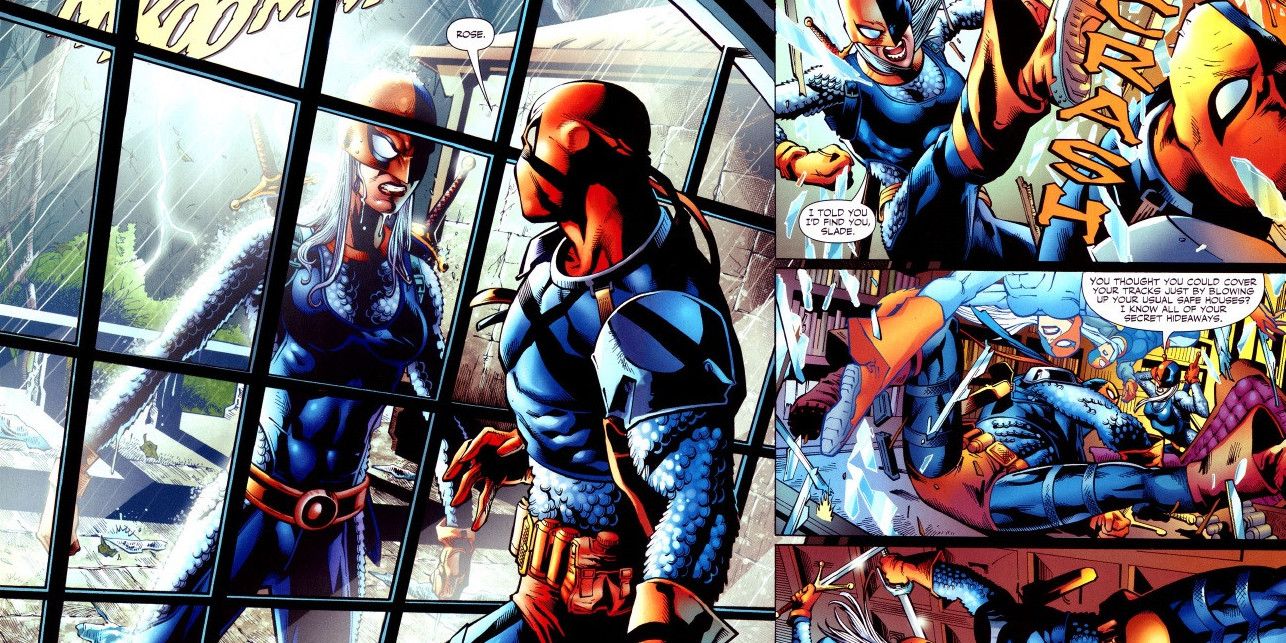Deathstroke and Rose Wilson