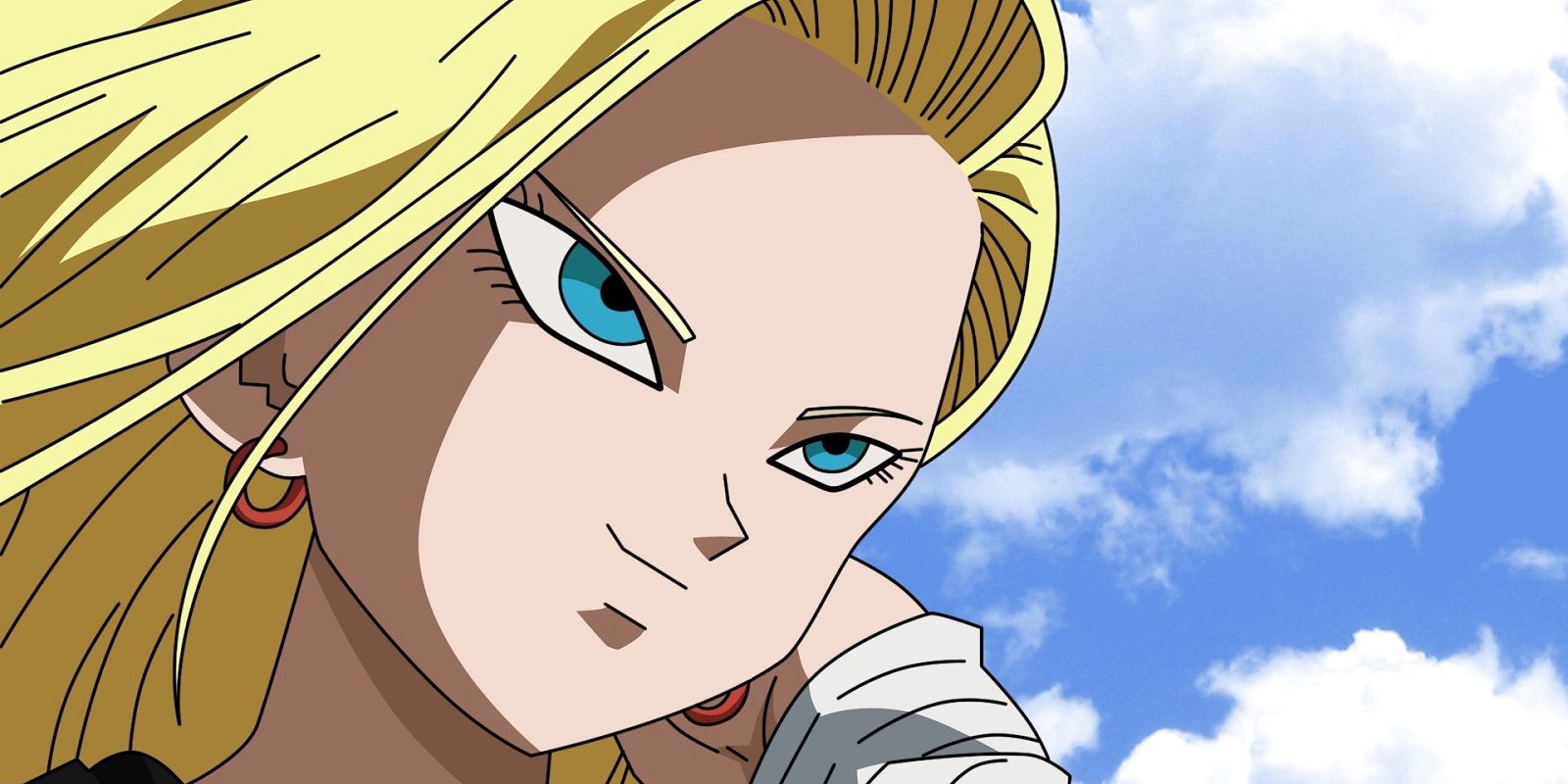 Krillin's wife, Android 18, in the Dragon Ball franchise