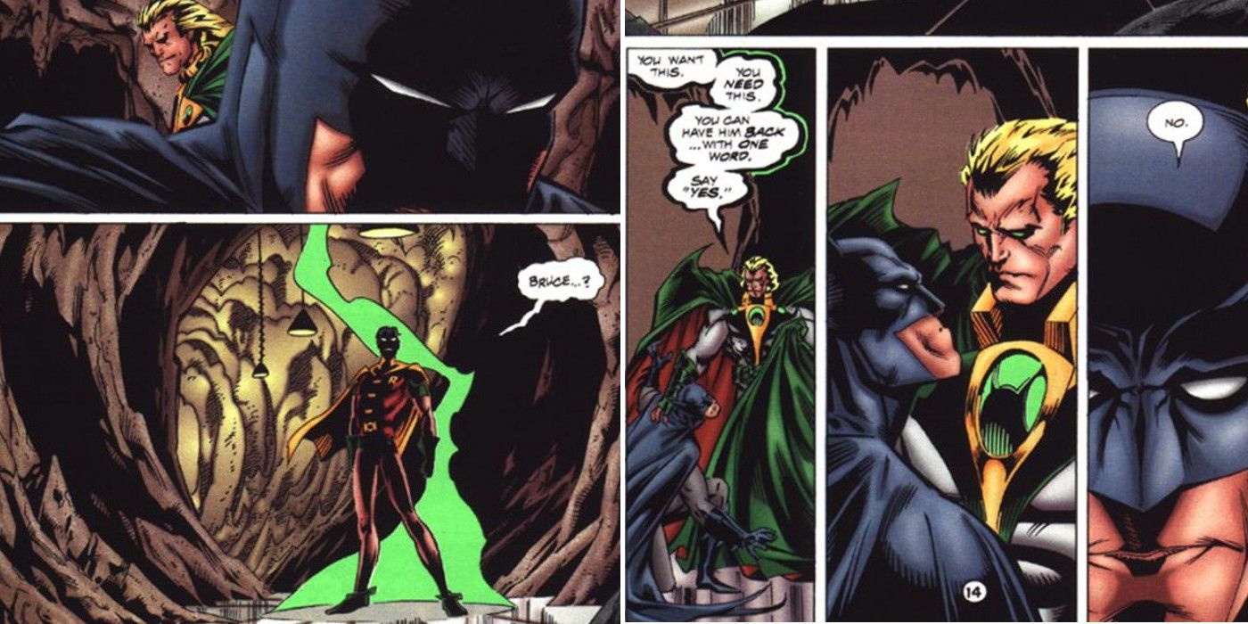 Batman Fights Neron in the Batcave