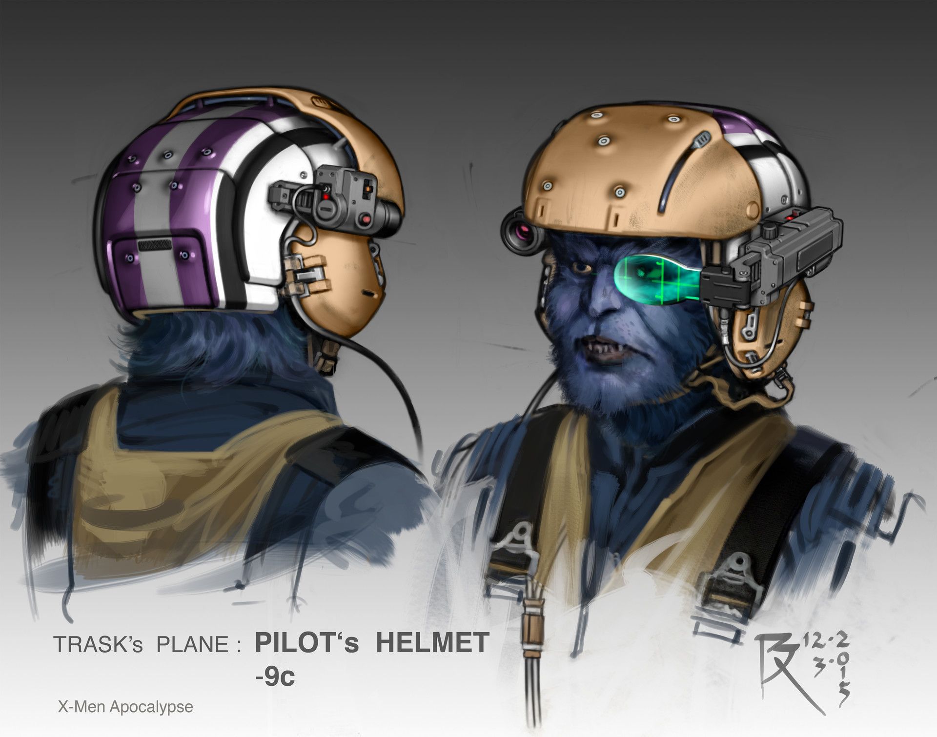 Beast Pilot Helmet Concept by Bartol Rendulic