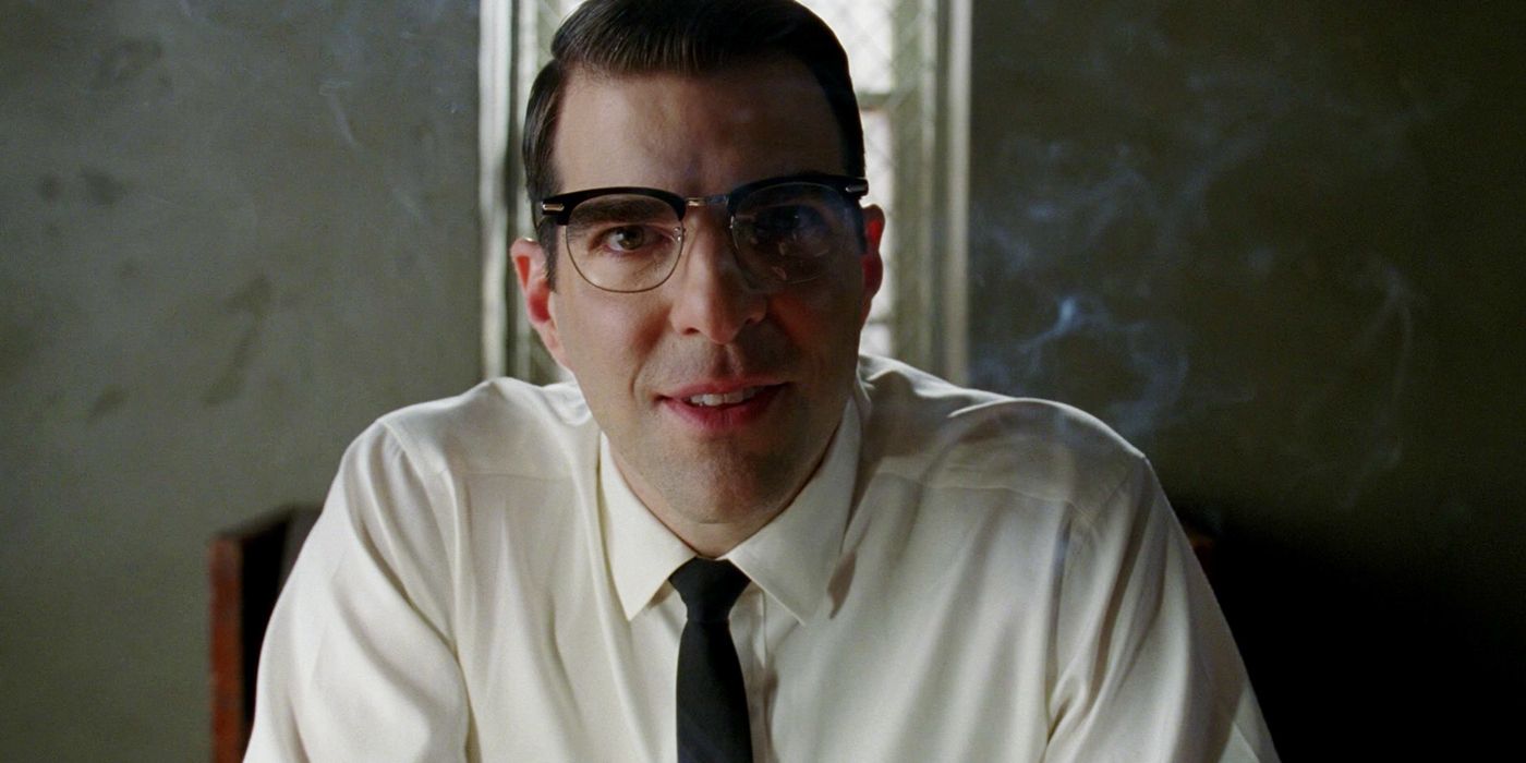 Zachary Quinto as Bloodyface in American Horror Story Asylum