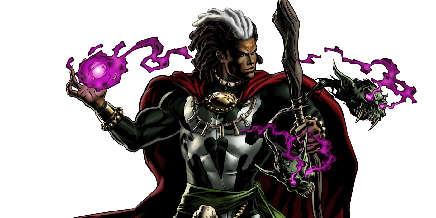 Brother Voodoo uses his powers in Marvel Comics.