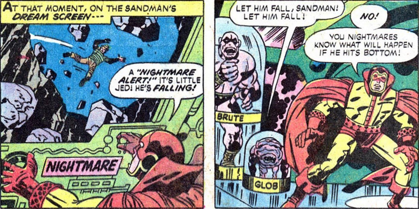 1970s Sandman tries to help Jed in DC Comics.