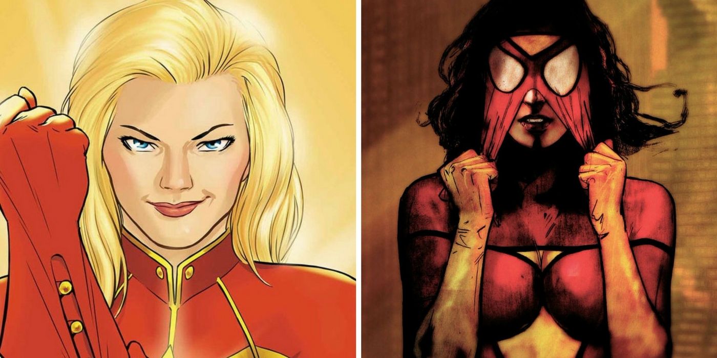 Captain Marvel and Spider-Woman in Marvel Comics