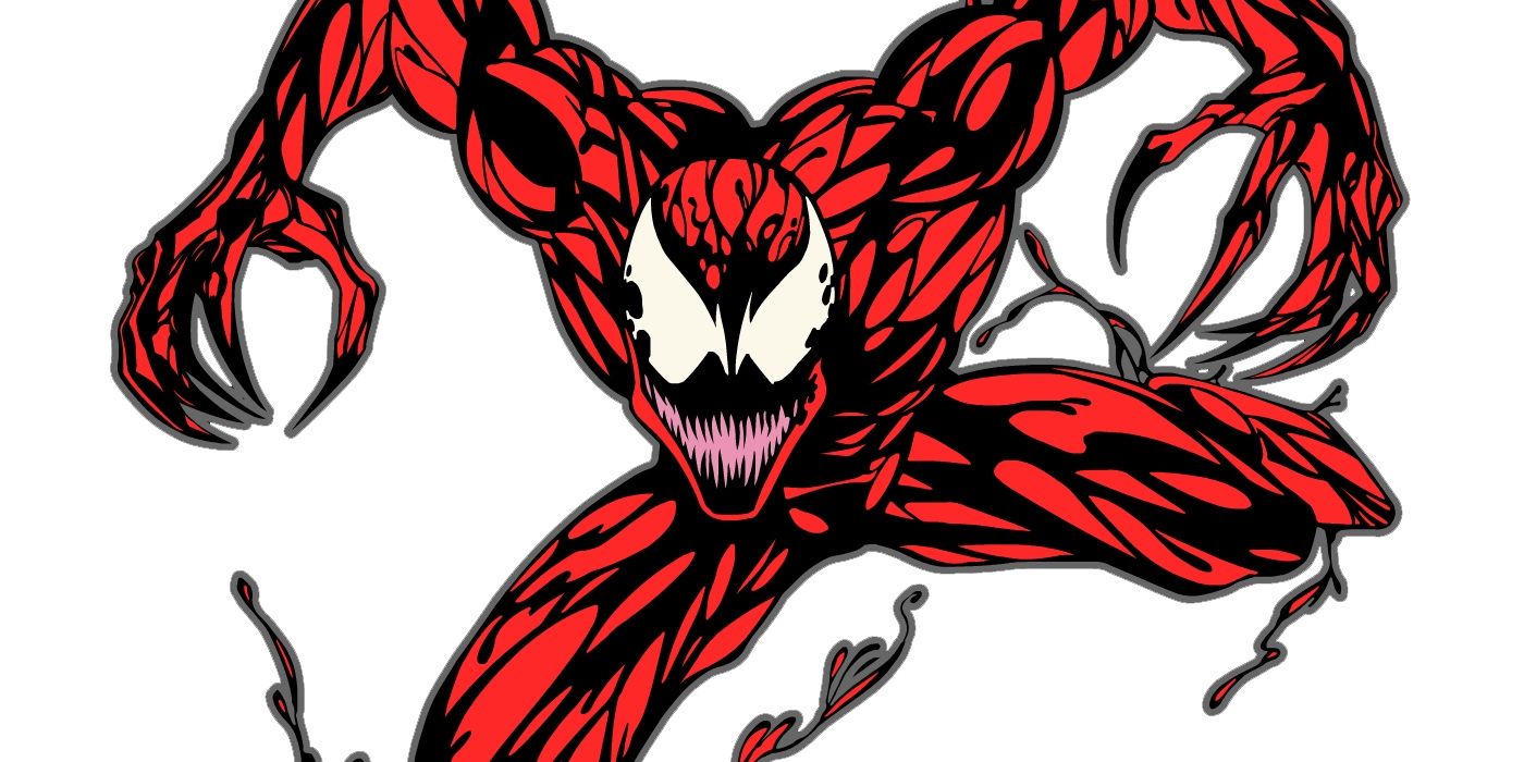 Carnage appears on a white background from Marvel comics