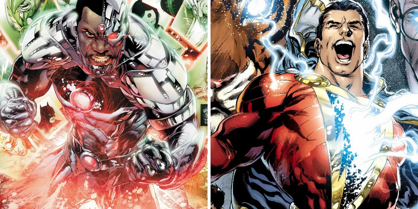 Cyborg and Captain Marvel (Shazam) in DC Comics