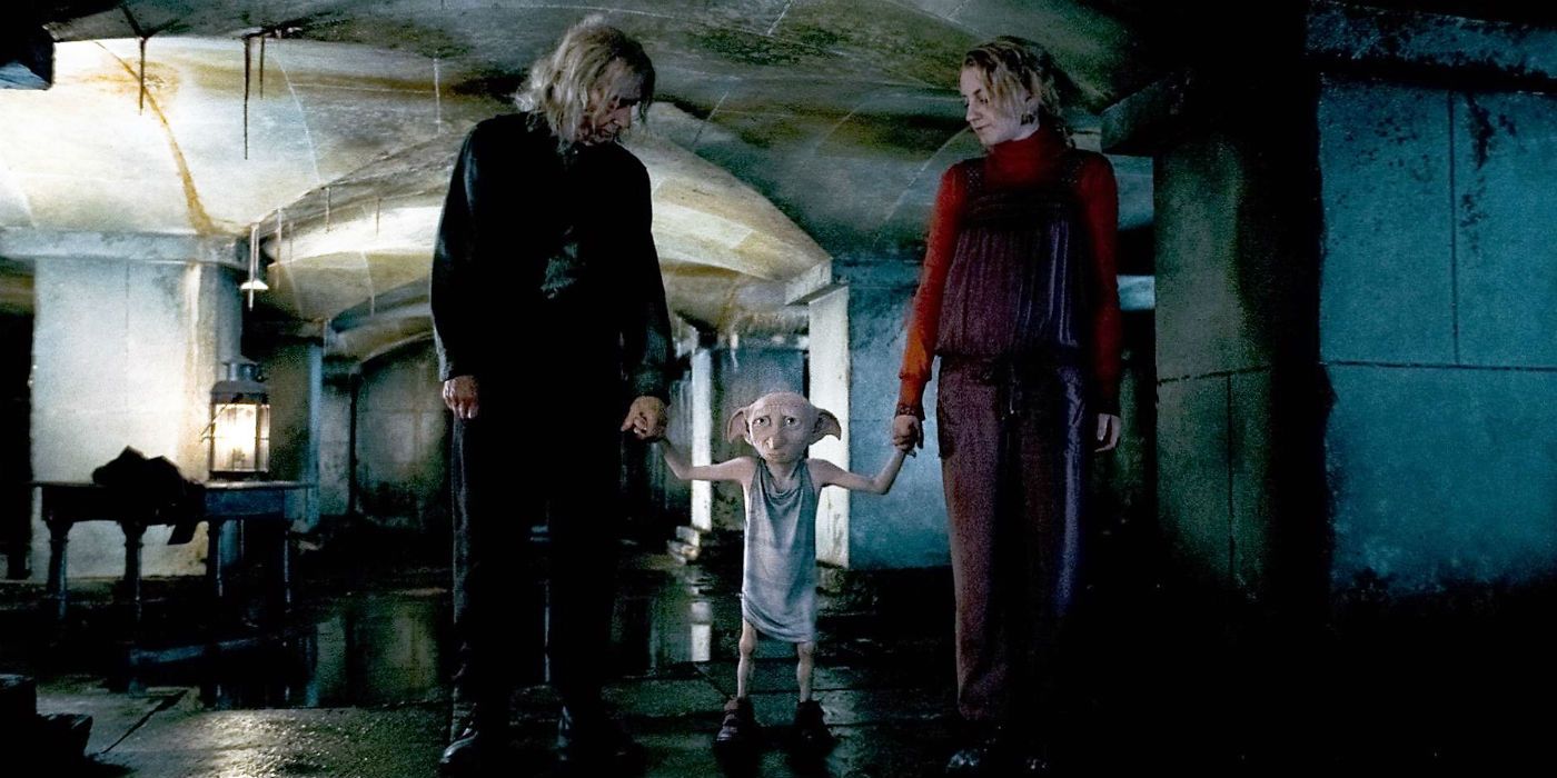 Dobby Rescues Ollivander and Luna Lovegood in Harry Potter and the Deathly Hallows