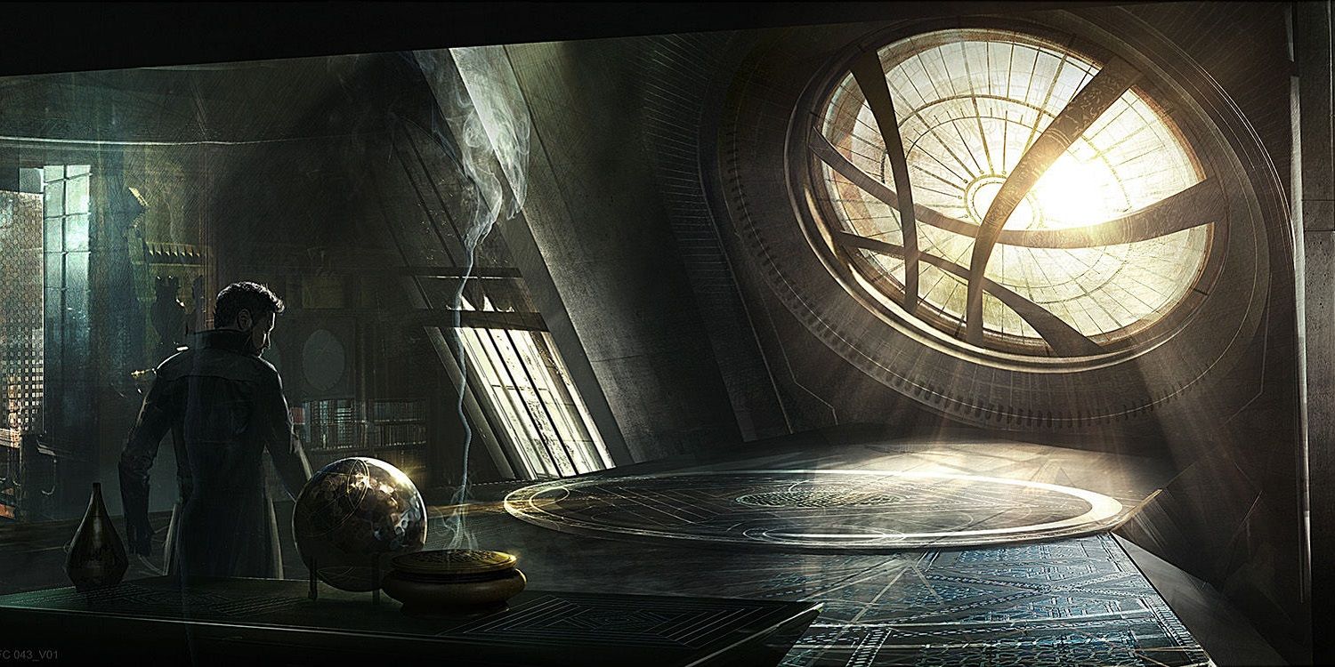 Concept art for the Sanctum Sanctorum in the Doctor Strange movie
