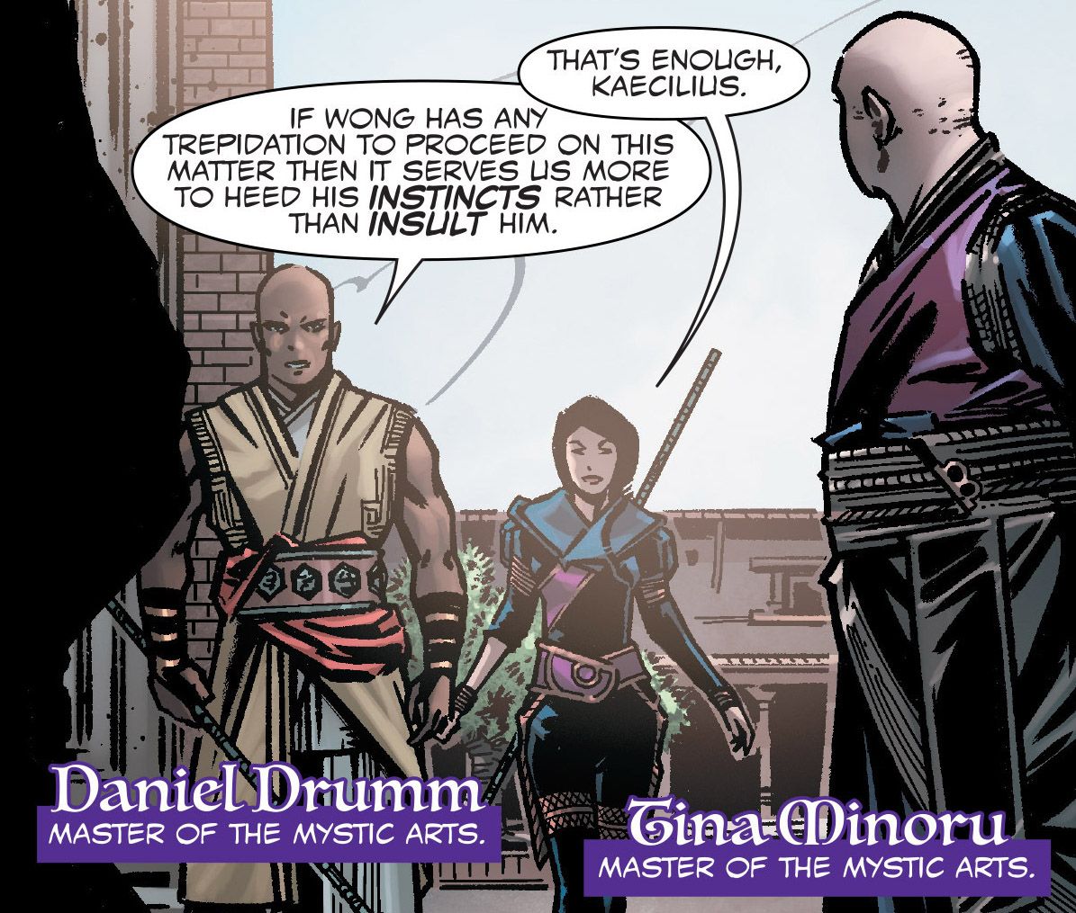 Doctor Strange Prelude Comic - Drumm, Minoru, and Wong