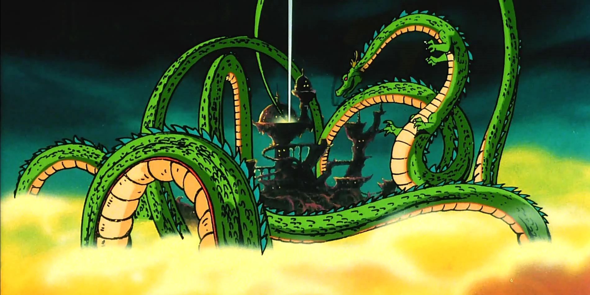 Dragon Ball Z Shenron appears to grant a wish