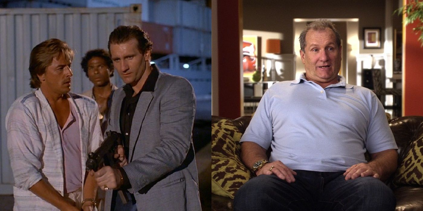 Then and Now Ed O'Neill in Miami Vice and Modern Family