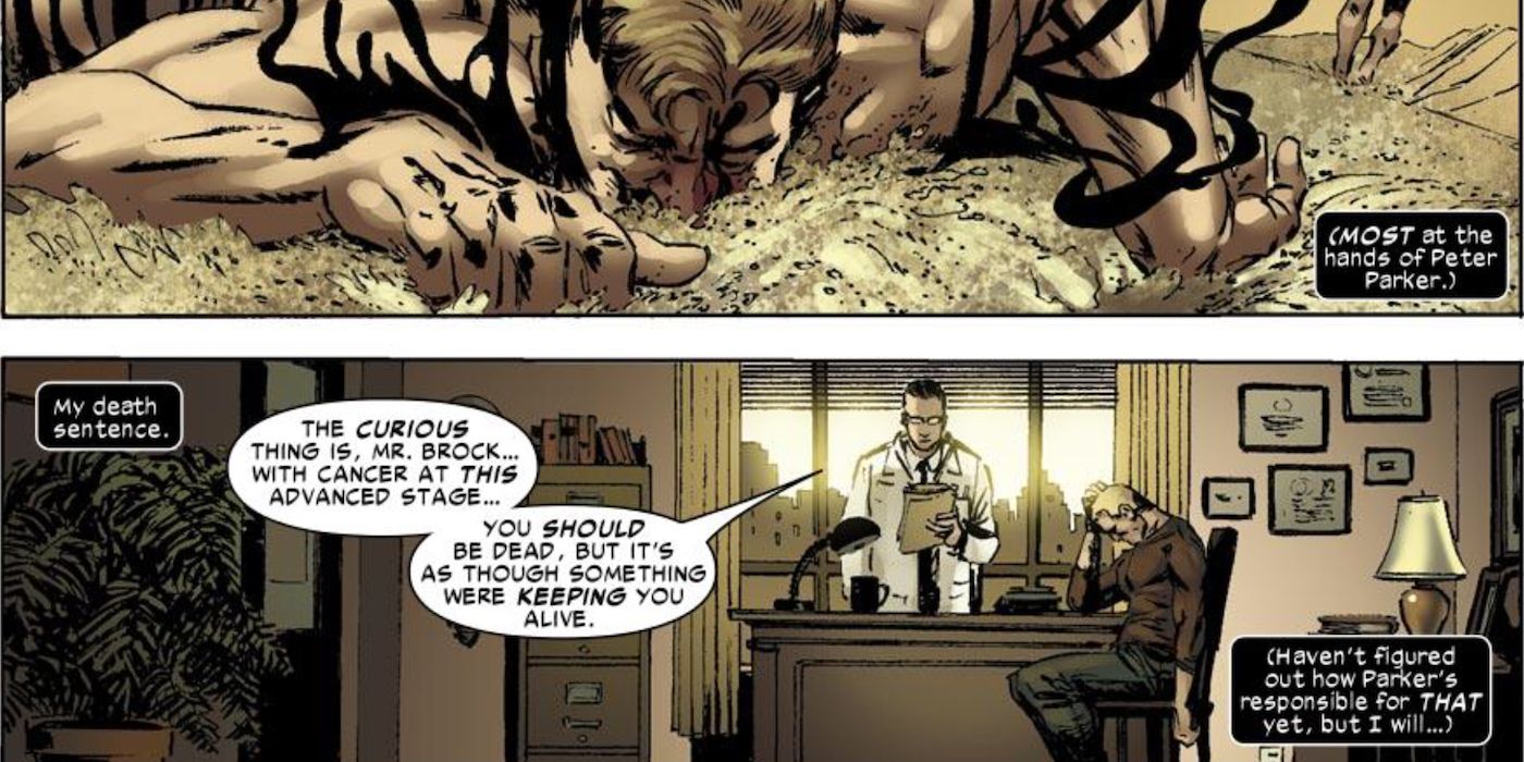 The Venom symbiote kept Eddie Brock's cancer in check