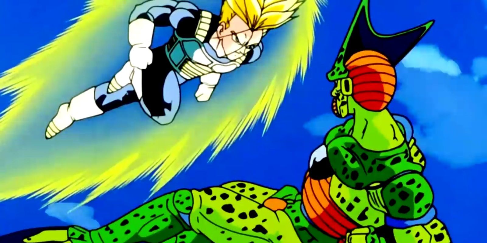 Future Trunks kills Imperfect Cell in Dragon Ball Z