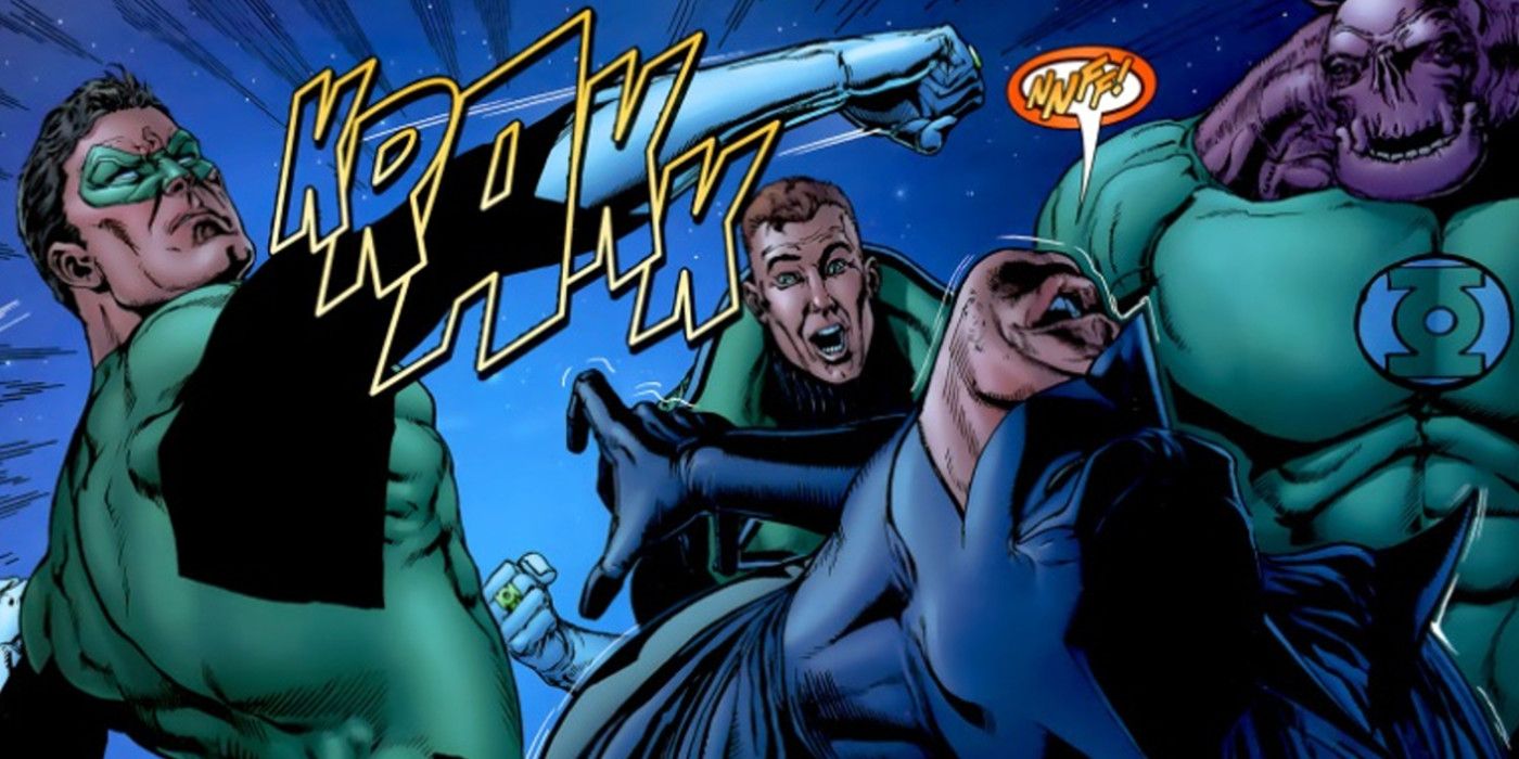 Hal Jordan Dukes Out Batman
