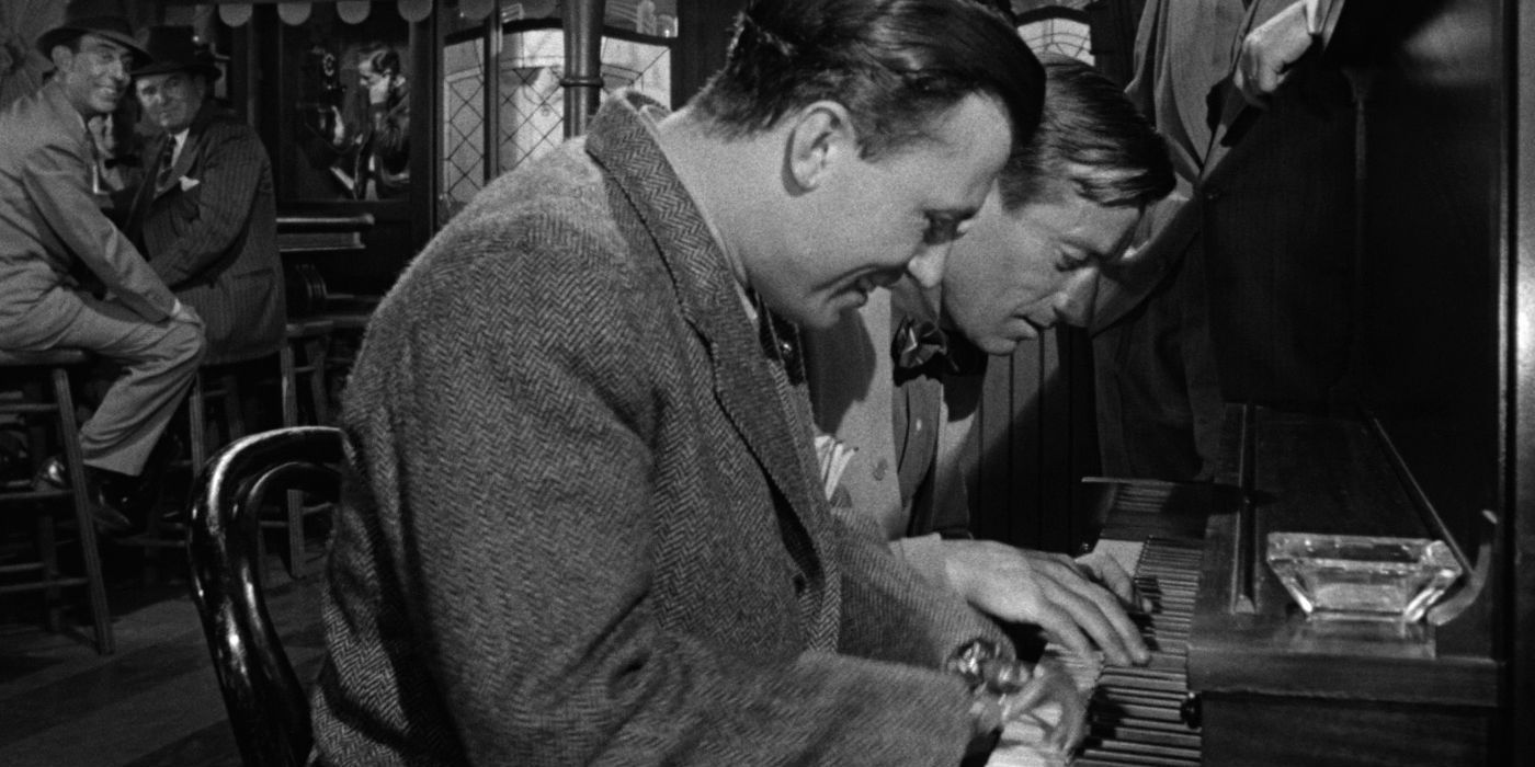 Harold Russell plays the piano during the best years of our lives