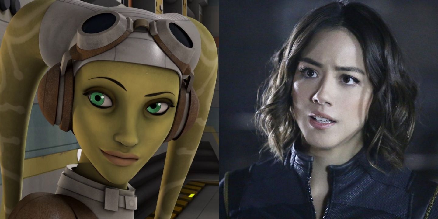 Hera Syndulla in Rebels and Chloe Bennet as Daisy Johnson on Agents of SHIELD