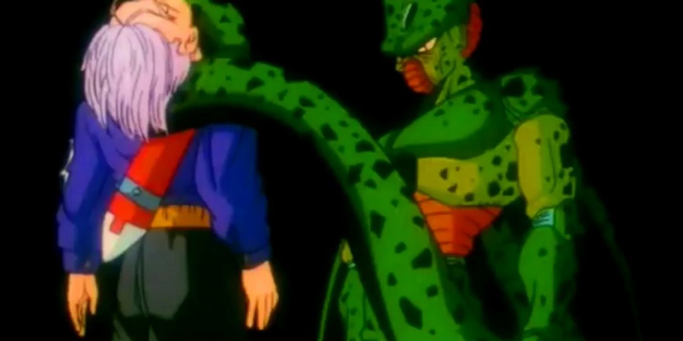 Imperfect Cell kills Future Trunks in Dragon Ball Z