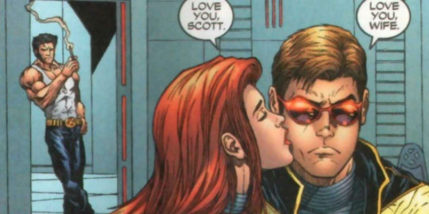Jean Grey Cyclops and Wolverine