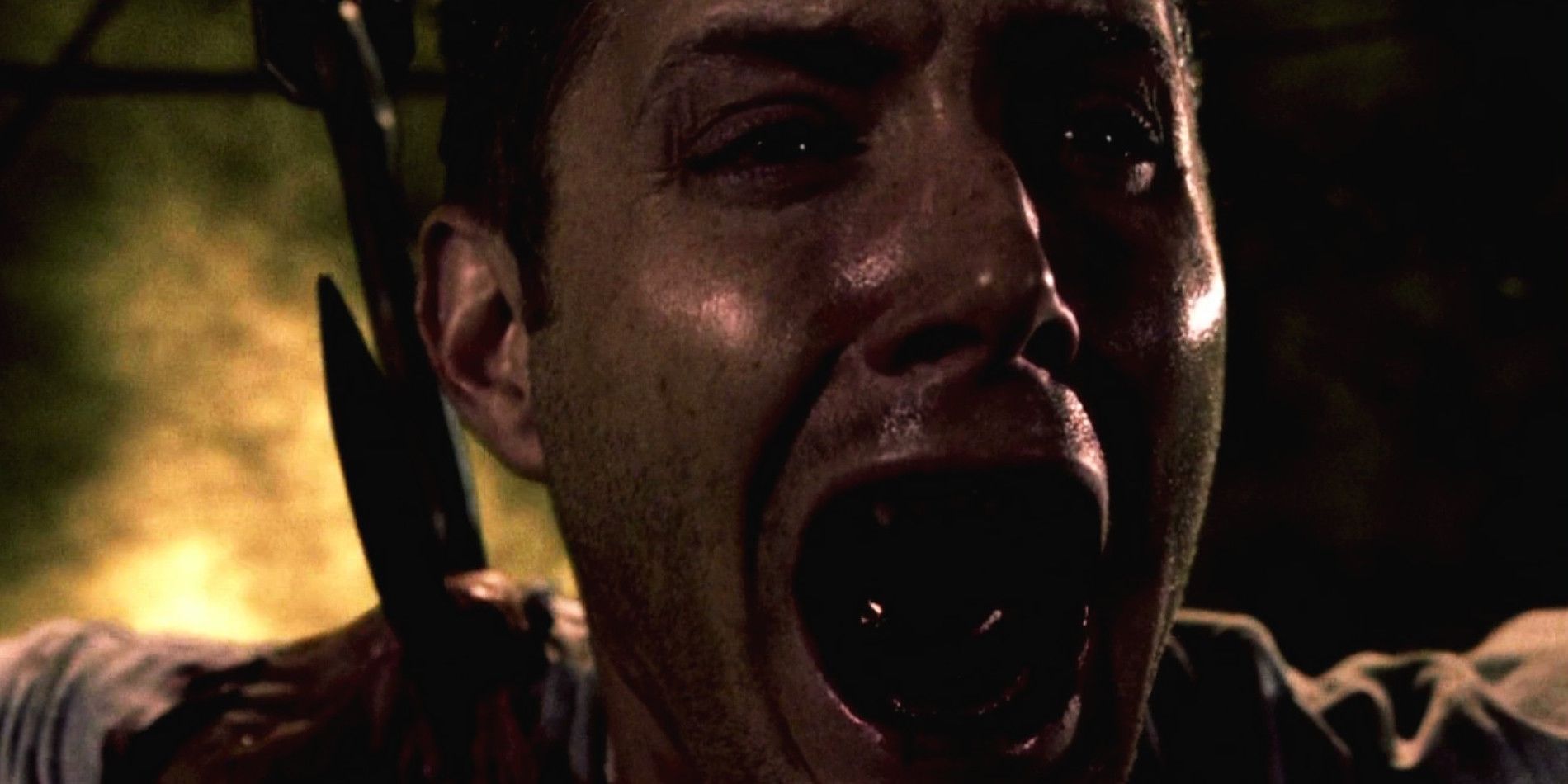 Dean screaming for Sam while in hell in Supernatural