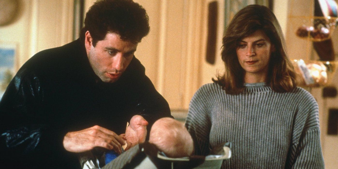 John Travolta and Kirstie Alley in Look Who's Talking