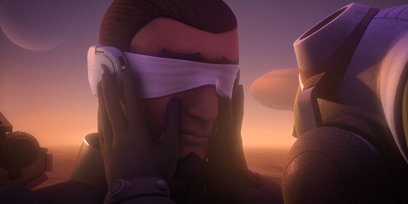 Kanan arrives back at the rebel base and is greeted by Hera after being Blinded by MaulStar Wars Rebels 