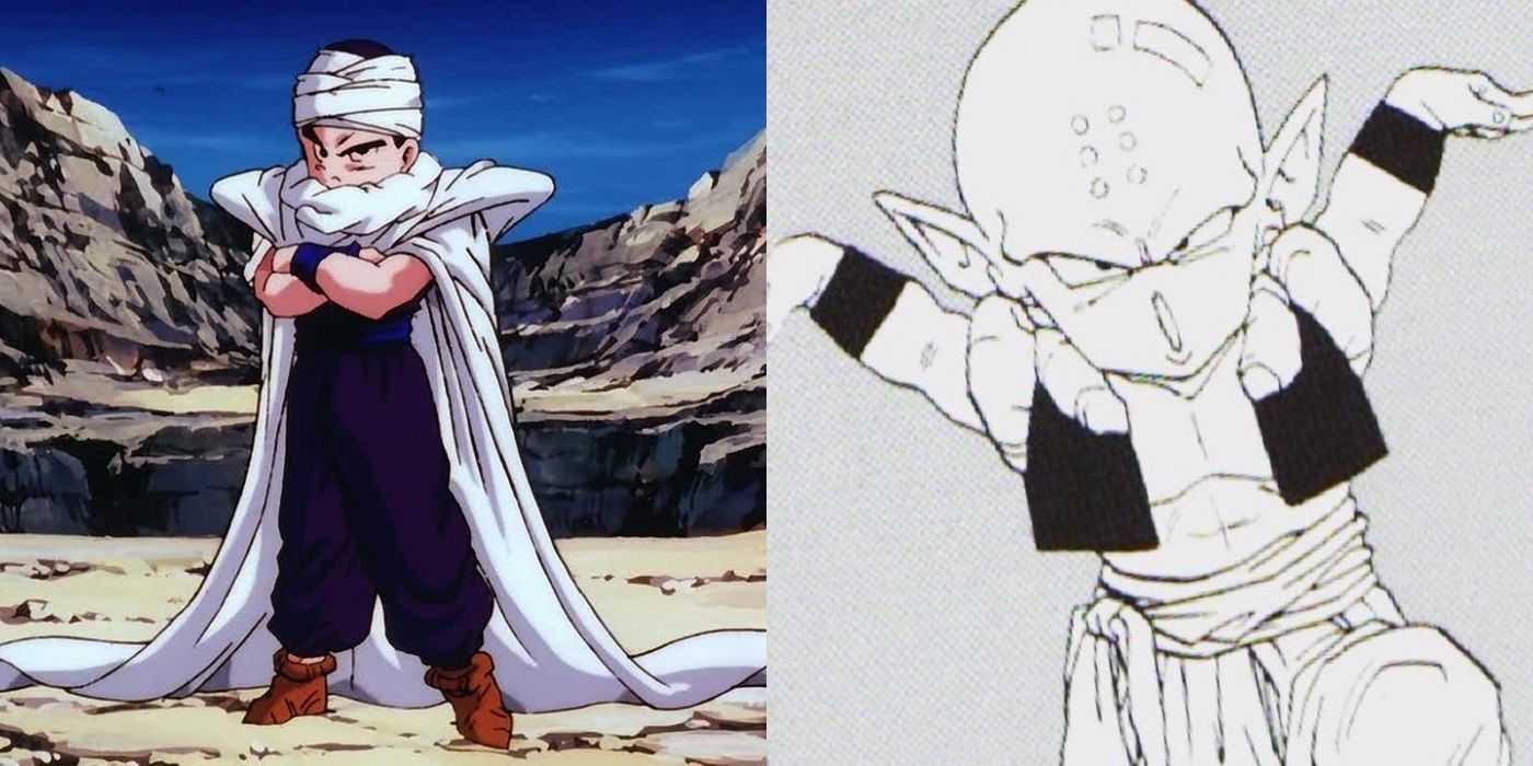 Krillin dressed as Piccolo, alongside a Prillin drawing from Akira Toriyama