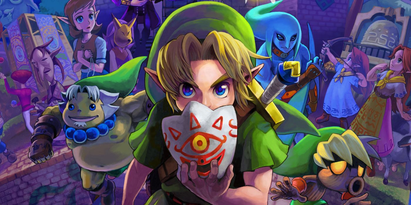 Uma foto promocional de Legend of Zelda Majoras Mask