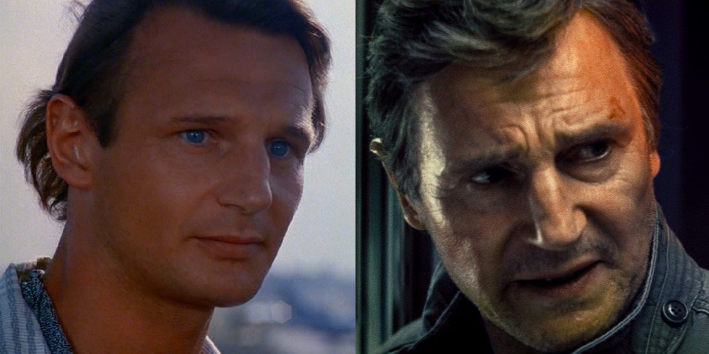Then and Now Liam Neeson in Miami Vice and Run all Night