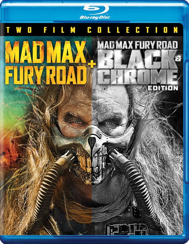 Mad Max Black and Chrome Edition Blu Ray Cover