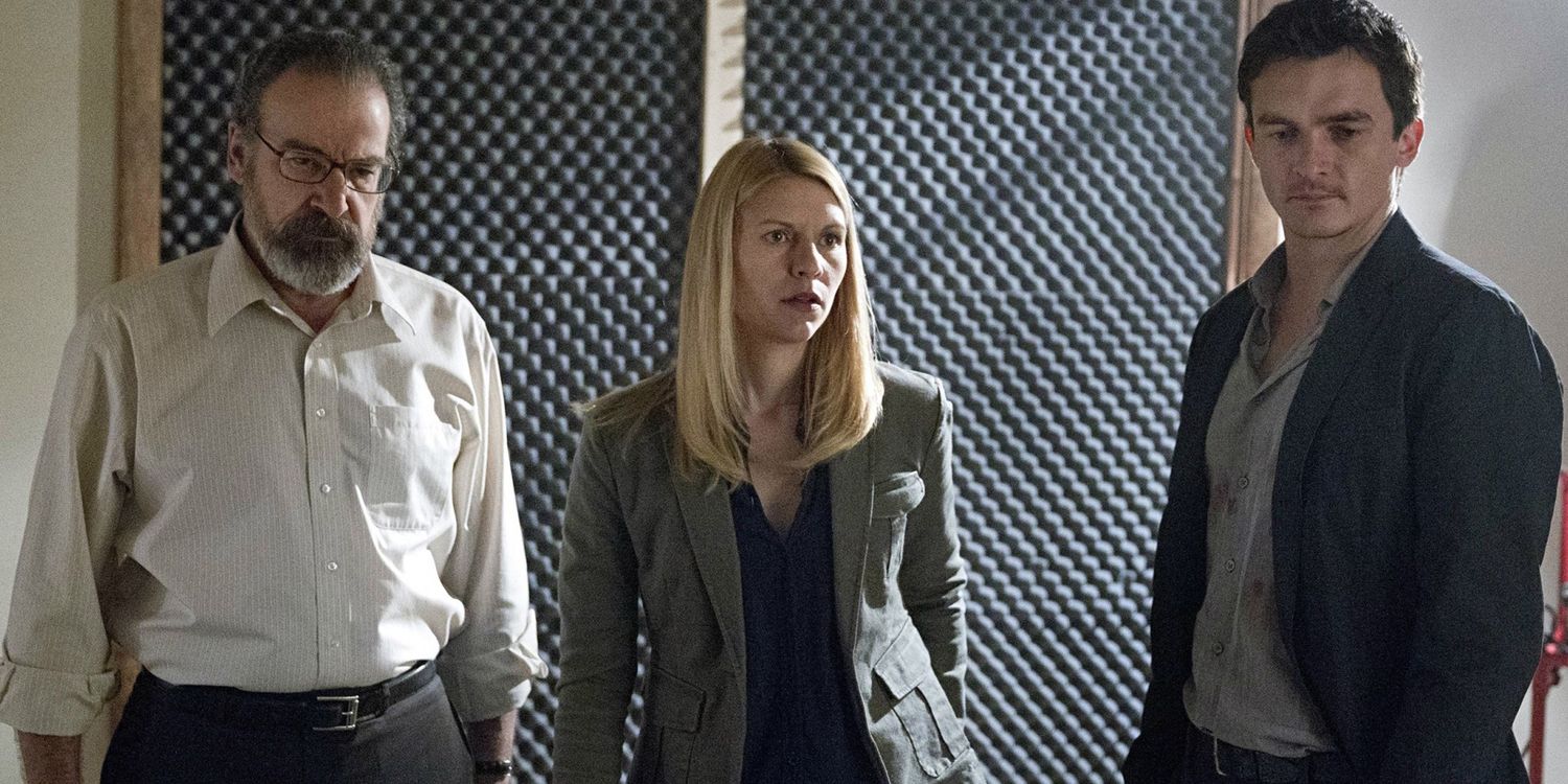 Mandy Patinkin Claire Danes and Rupert Friend in Homeland