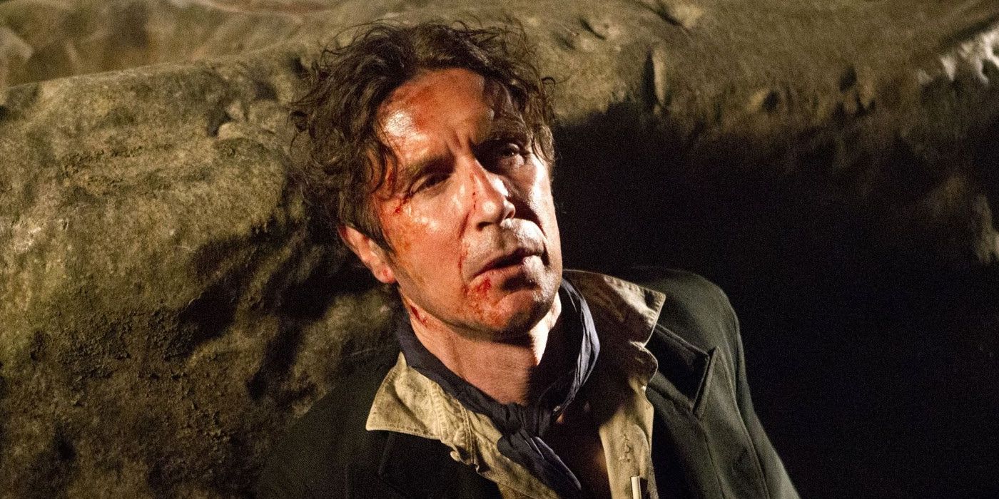 Paul McGann as The Eighth Doctor about to regenerate