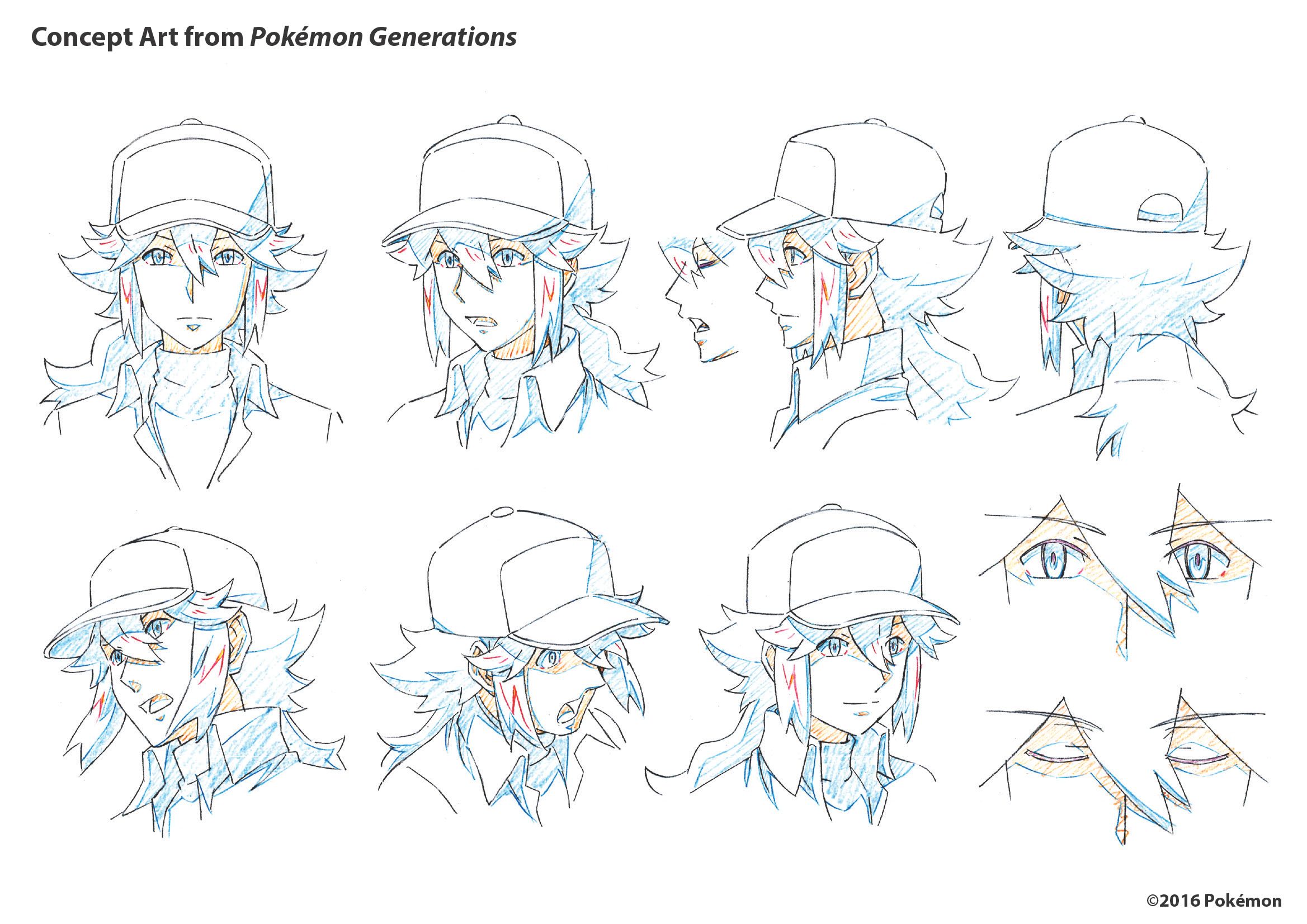 Pokemon Generations Concept Art_N head shot_Pokemon Black, Pokemon White, Pokemon Black 2 and Pokemon White 2 (2)