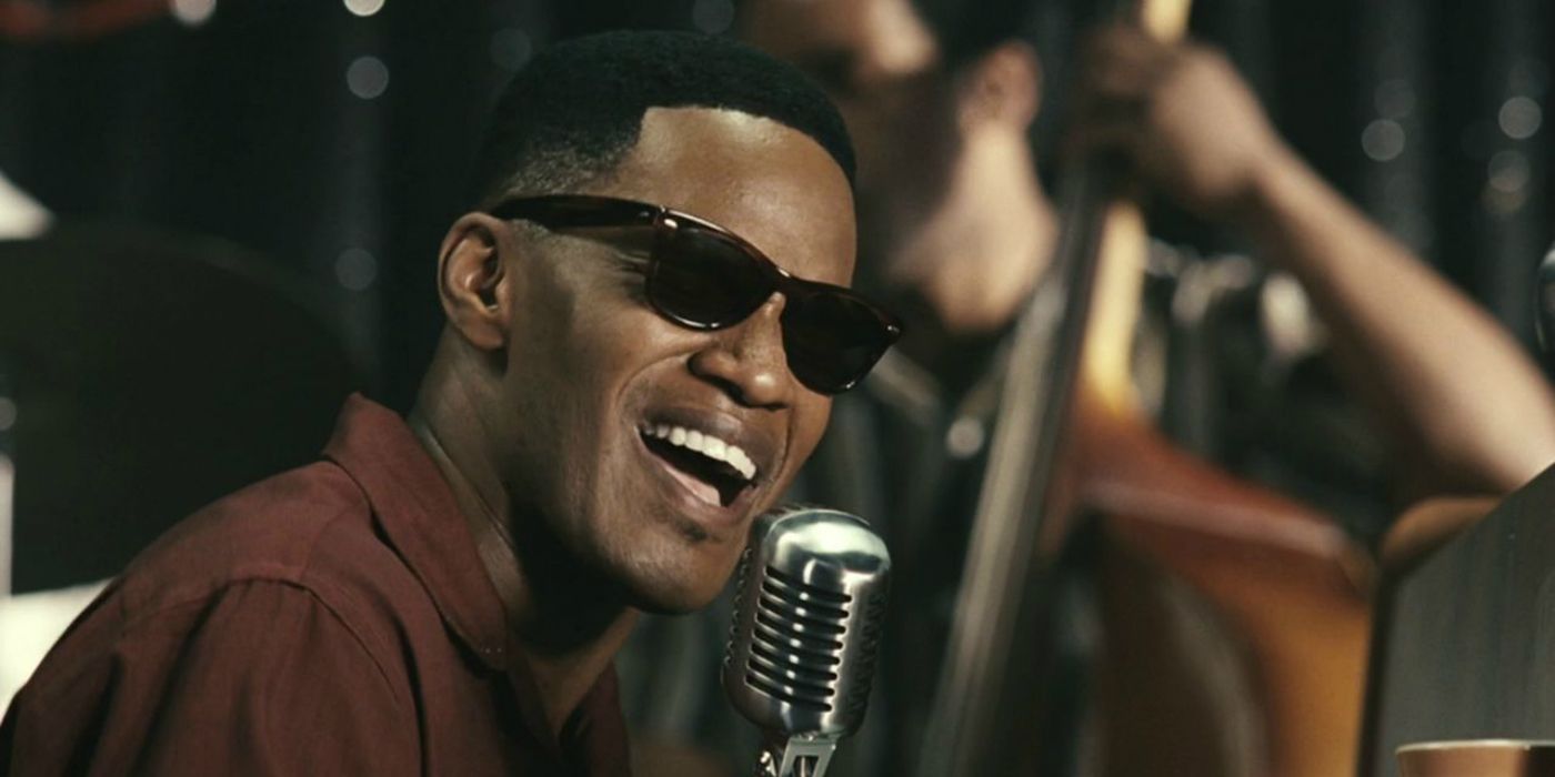 Jamie Foxx as Ray Charles in Ray 